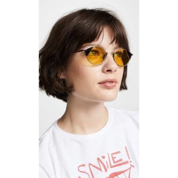 NWT Fendi Cat-Eye FF 0342 B1Z HO Womens Cat-Eye Sunglasses Silver Gold 60m - Picture 1 of 17